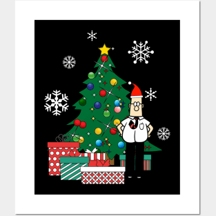 Dilbert Around The Christmas Tree Posters and Art